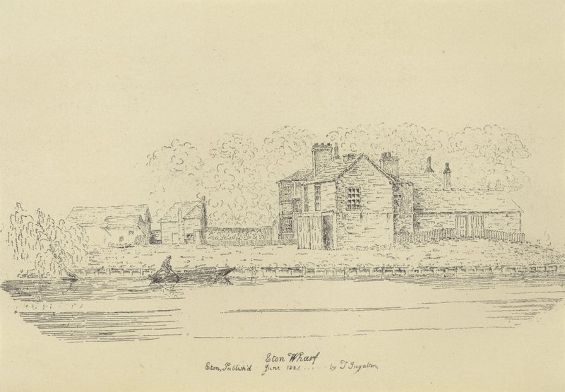 Eton Wharf, 1821 (hlubotisk) od English School