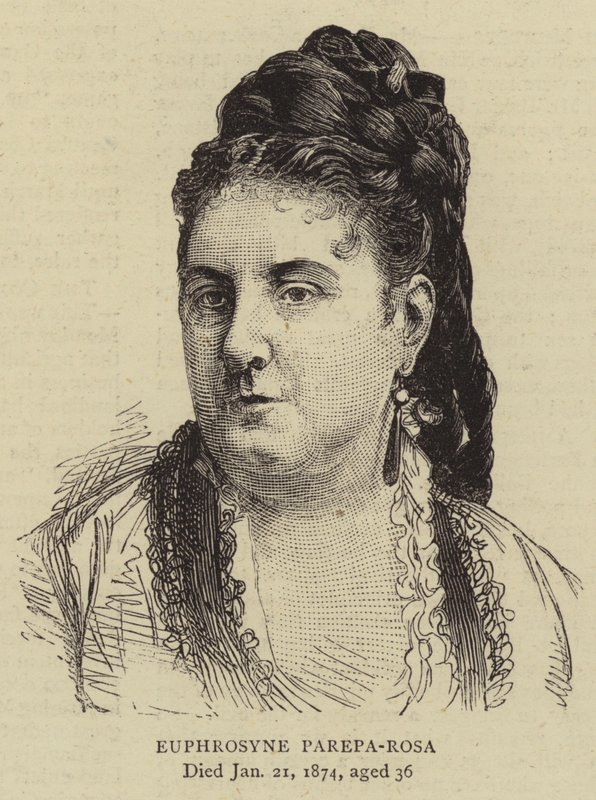 Euphrosyne Parepa-Rosa (rytina) od English School