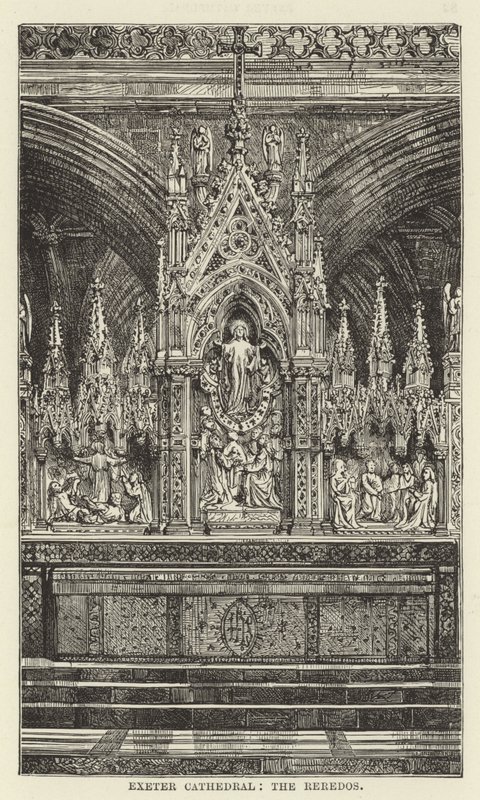 Exeterská katedrála, reredos od English School