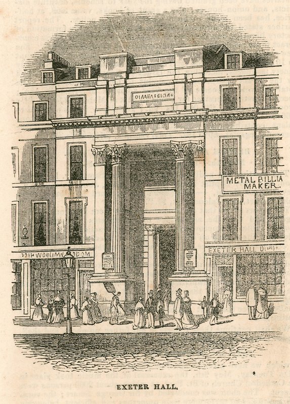 Exeter Hall, Strand, Londýn od English School