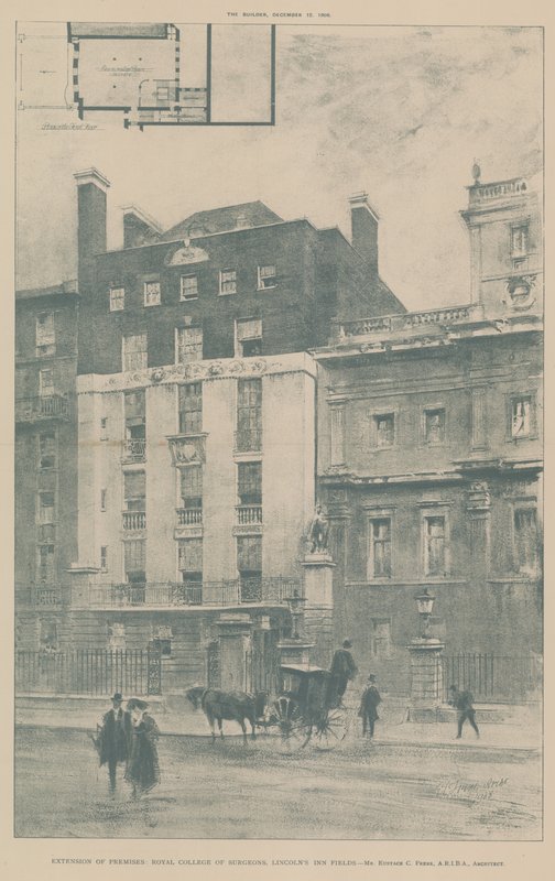 Rozšíření do prostor Royal College of Surgeons, Lincolns Inn Fields od English School