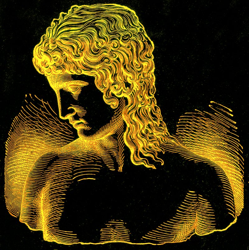Extrém etnické divergence – nejvyšší typ – I: Eros of Praxiteles, ilustrace z knihy With the Worlds People od Johna Clarka Ridpatha, publikovaná v roce 1912 (digitálně vylepšený obrázek) od English School
