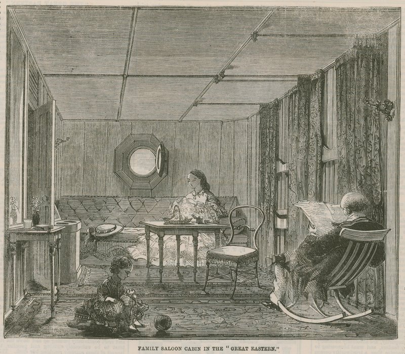 Rodinná salonní kajuta v oblasti Great Eastern od English School