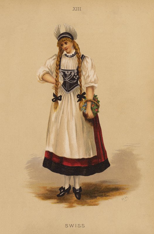 Oblečení pro maškarní: (barevná litografie) od English School