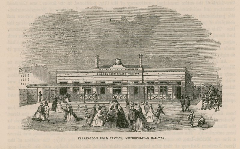 Stanice Farringdon Road na Metropolitan Railway od English School