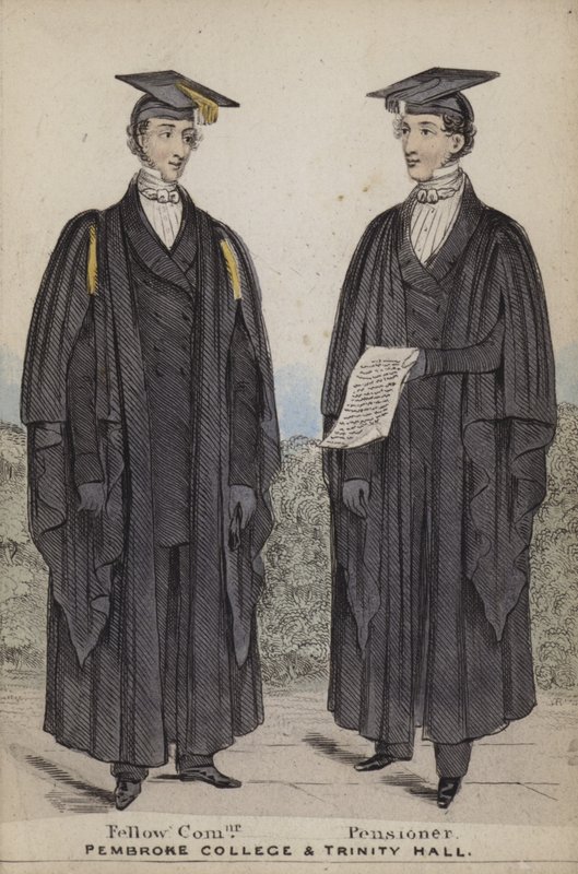 Fellow Commoner, důchodce, Pembroke College a Trinity Hall od English School