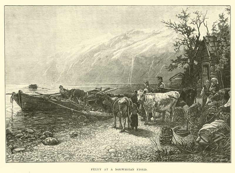 Trajekt v norském fjordu od English School