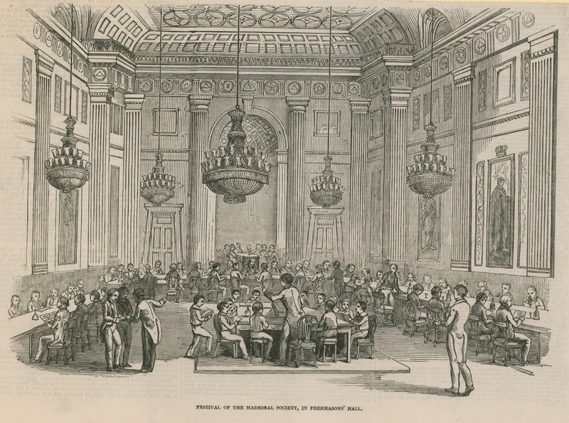 Festival of the Madrigal Society, Freemasons Hall, Londýn od English School