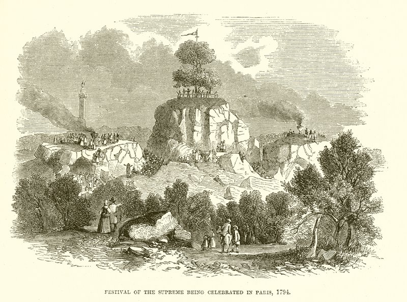 Festival Nejvyššího se slaví v Paříži, 1794 od English School