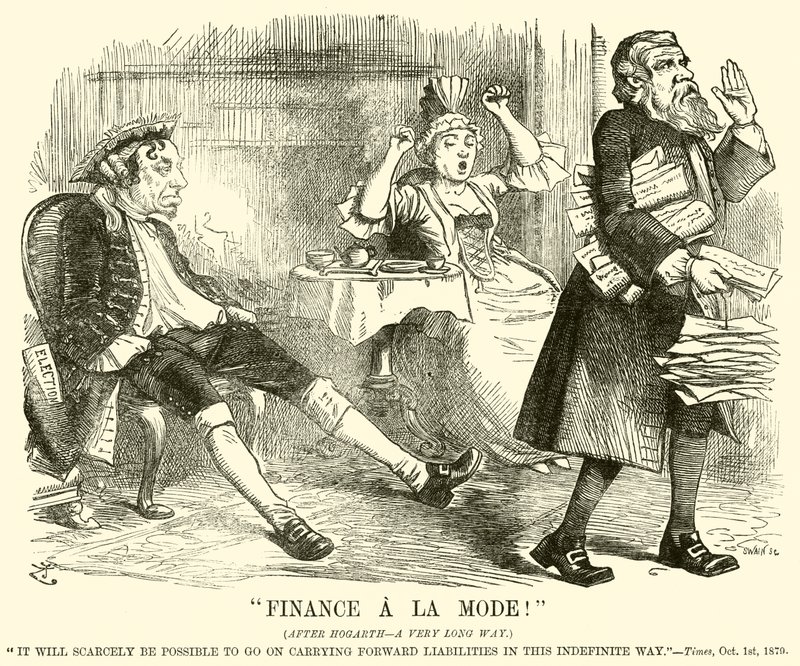 "Finance A La Mode!" (rytina) od English School