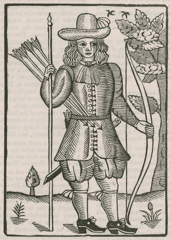 Vstupenka pro lukostřelce ve Finsbury na střelbu z roku 1676 od English School