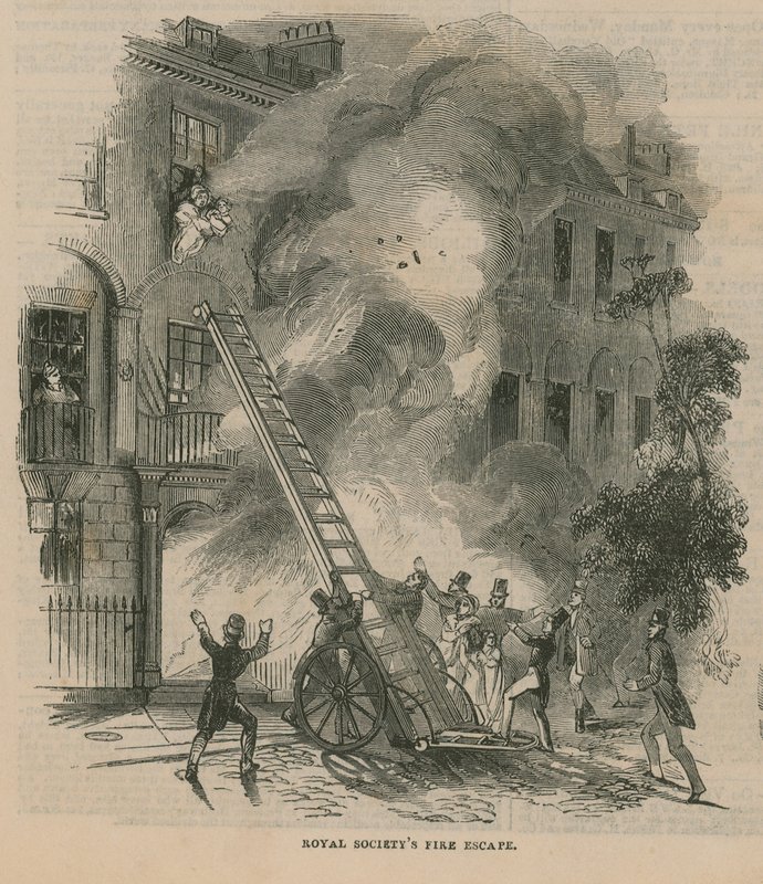Požární úniky: Royal Societys Fire Escape od English School