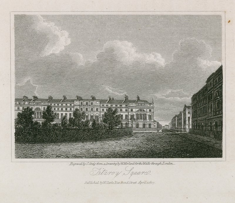 Náměstí Fitzroy Square od English School