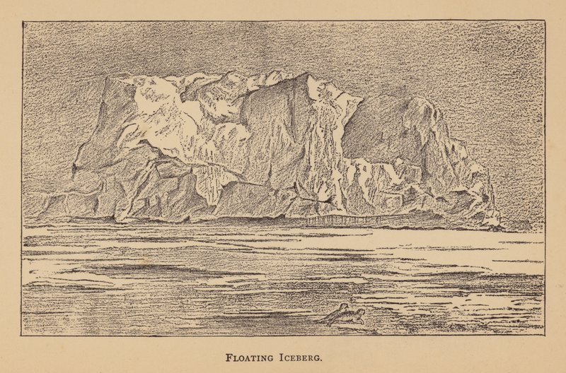 Plovoucí ledovec (litografie) od English School