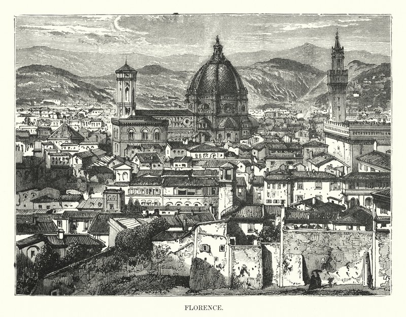 Florencie (rytina) od English School