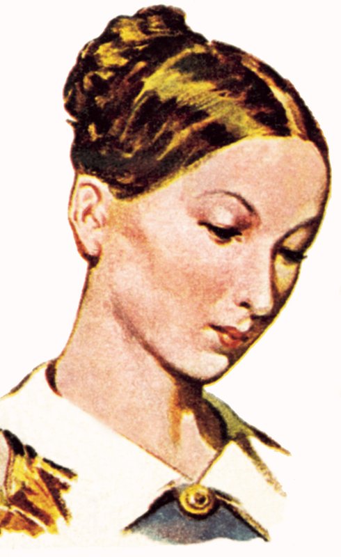 Florence Nightingale jako mladá žena od English School