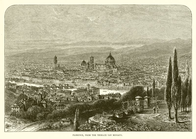 Florencie z terasy San Miniato od English School