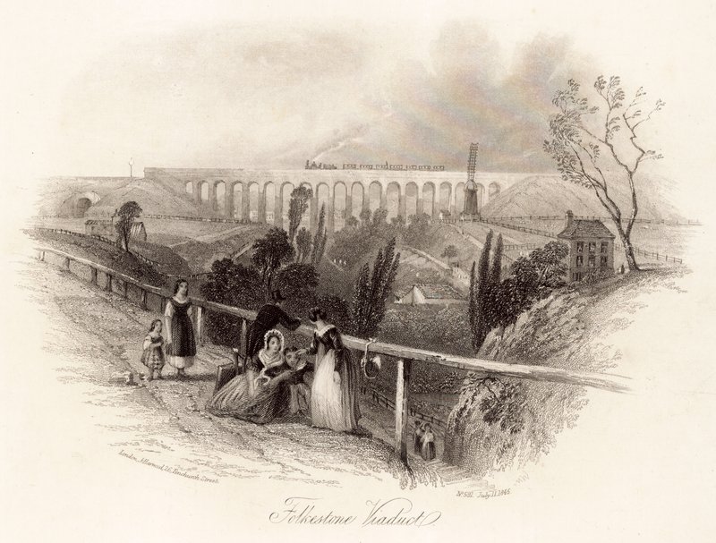 Folkestone viadukt od English School
