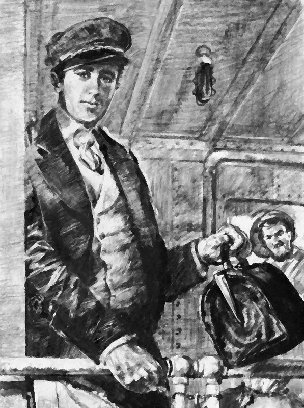 Joseph Conrad se léta plavil po světových oceánech v britské obchodní službě (litho) od English School