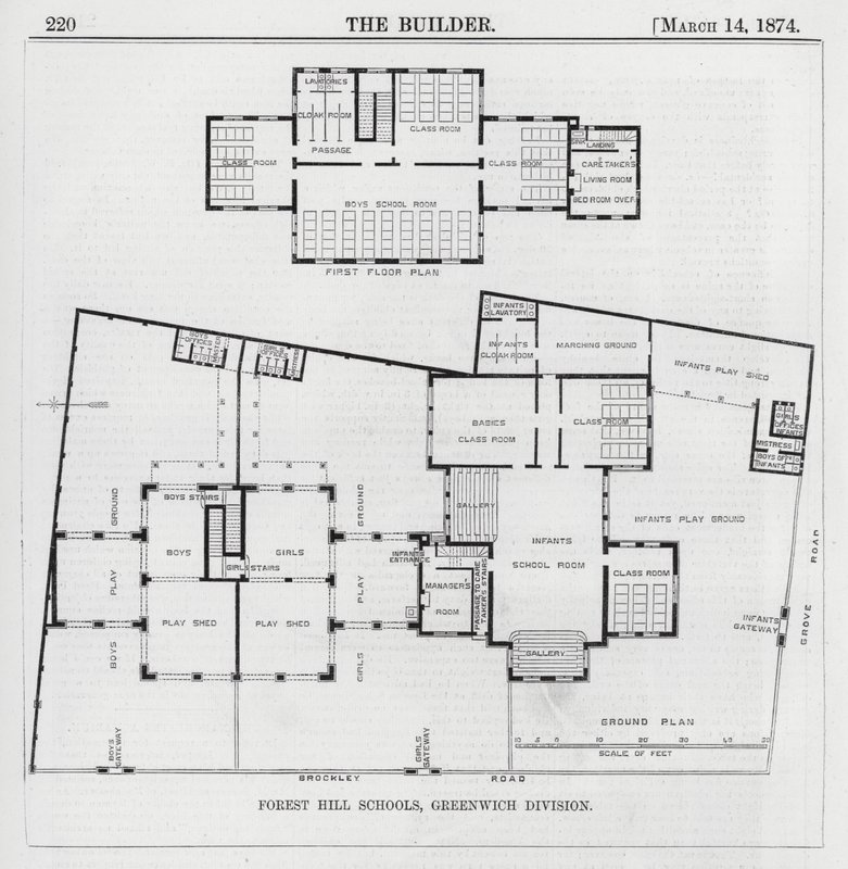 Forest Hill Schools, Greenwich Division (rytina) od English School