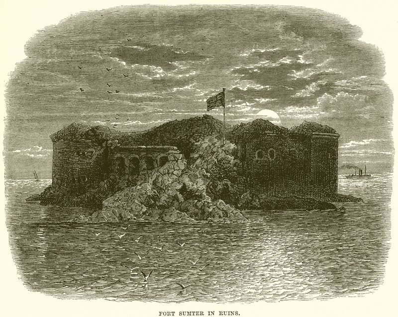 Fort Sumter v troskách od English School