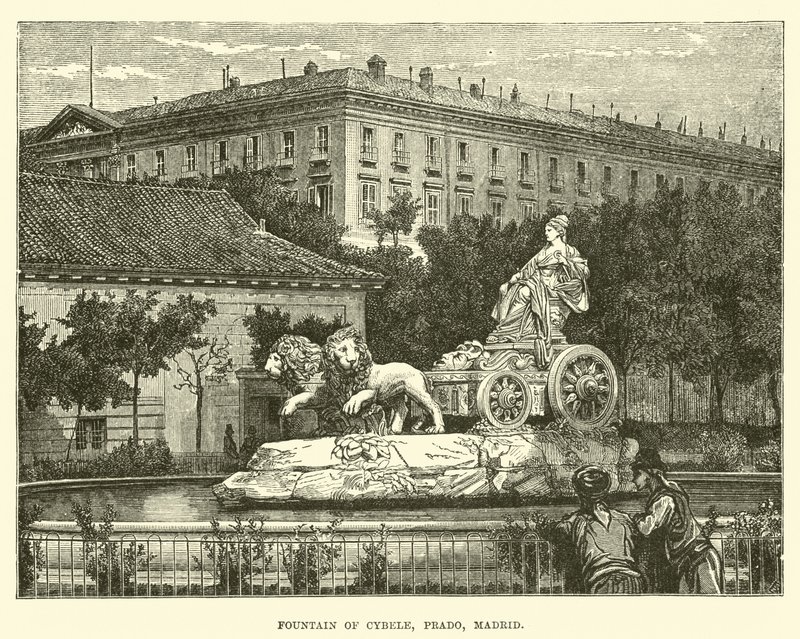 Fontána Cybele, Prado, Madrid od English School