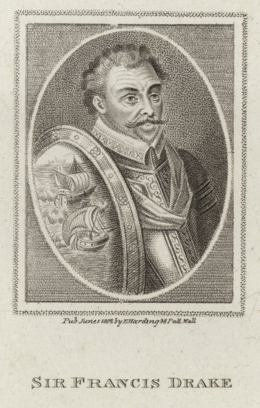 Francis Drake (rytina) od English School