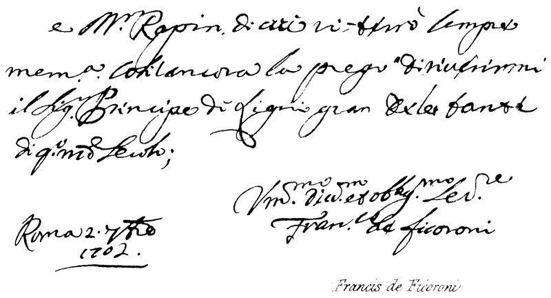 Františka z Ficoroni od English School