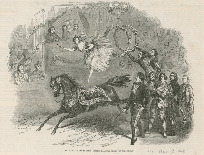 Franconi na Drury Lane - Middle Palmyre Anato v kruhu od English School