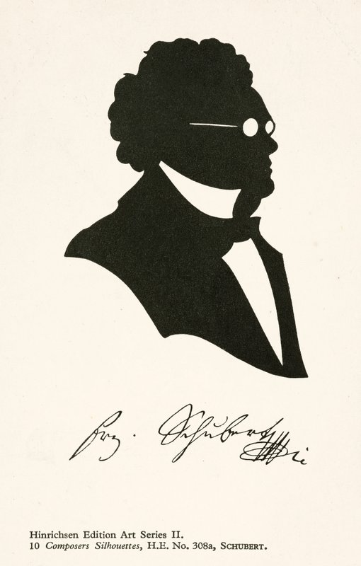 Franz Schubert, rakouský skladatel (litografie) od English School