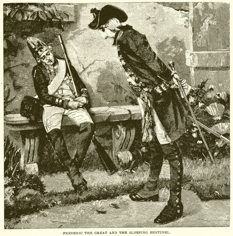 Fridrich Veliký a Spící strážce od English School