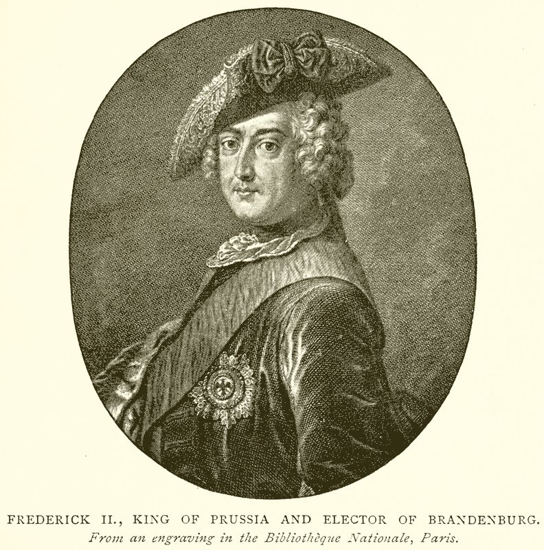 Fridrich II., pruský král a braniborský kurfiřt od English School