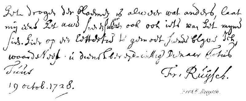 Fredk Ruysch od English School