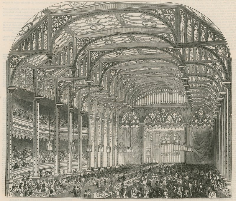 Free trade bazar, Covent Garden Theatre, Londýn od English School