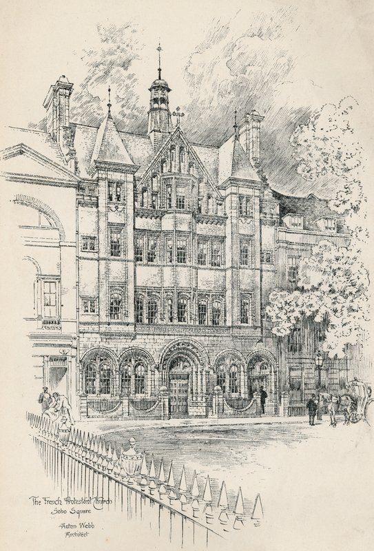 Francouzská protestantská církev, Soho Square od English School