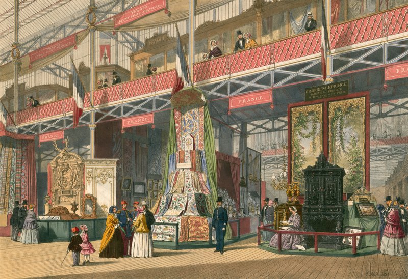 Francouzská část Velké výstavy z roku 1851 od English School