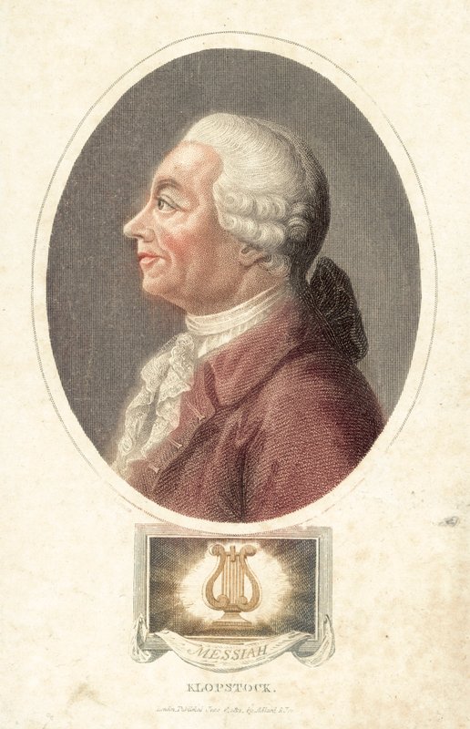Friedrich Gottlieb Klopstock, německý básník (barevná rytina) od English School