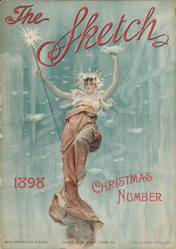 Přední strana obálky The Sketch Christmas Number, 1898 od English School