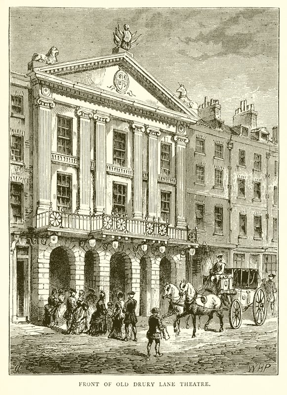 Před Old Drury Lane Theatre od English School