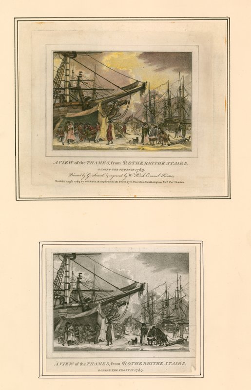 Frost Fair z roku 1789 od English School