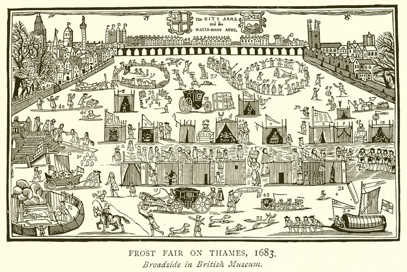 Frost Fair na Temži, 1683 od English School