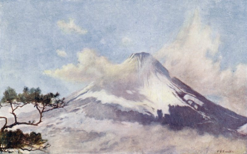 Fujisan, „posvátná hora“ (barva litho) od English School