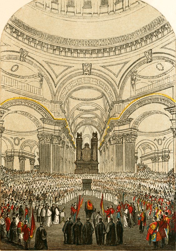 Pohřeb vévody z Wellingtonu v St Paul