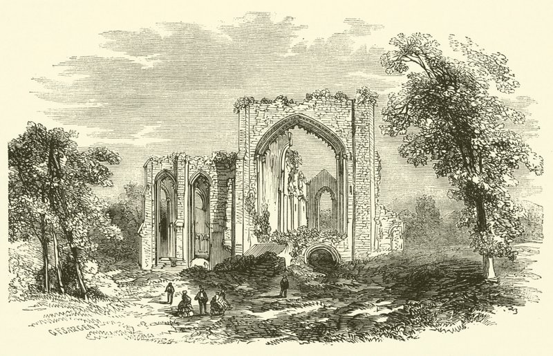 Furness Abbey (rytina) od English School