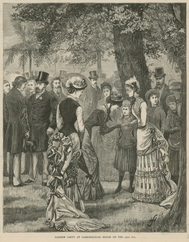Zahradní slavnost v Marlborough House dne 23. července 1883 od English School