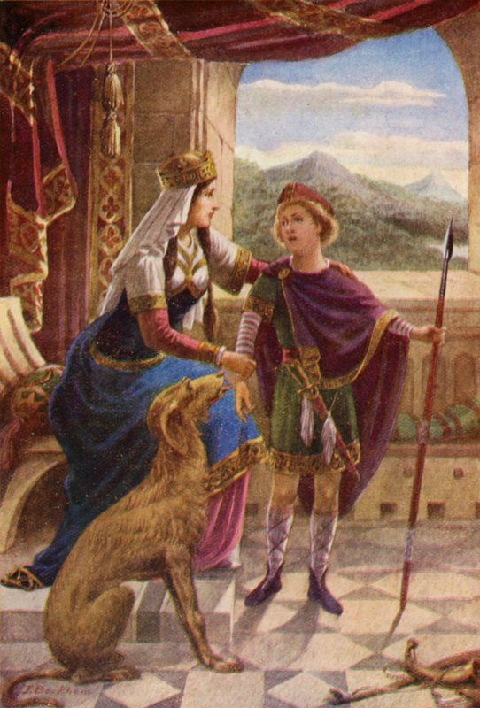 Garethovo přání (barevná litografie) od English School