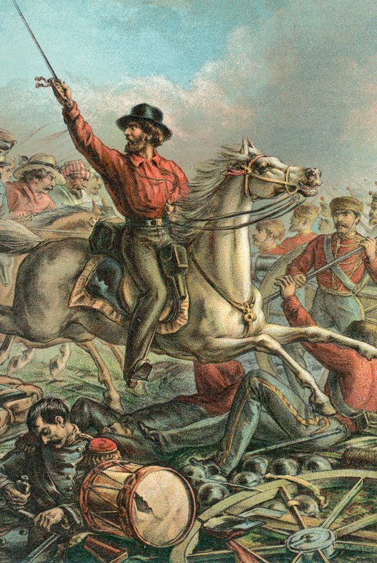 Garibaldi zajme čtyři francouzské zbraně v Římě od English School