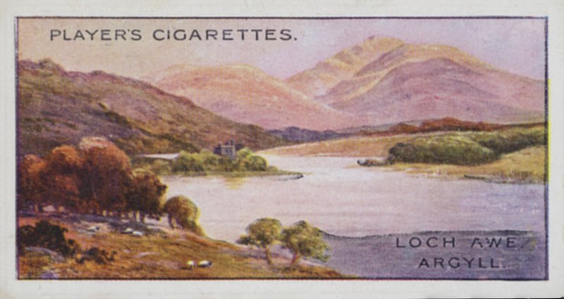Skvosty britské krajiny: Loch Awe, Argyll (barevná litografie) od English School