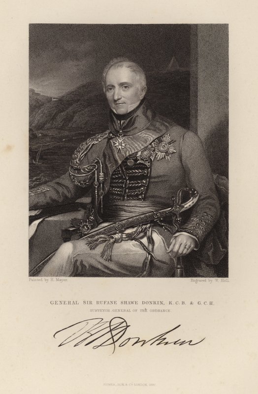 Generál sir Rufane Shawe Donkin od English School
