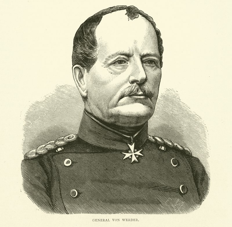Generál von Werder, září 1870 od English School
